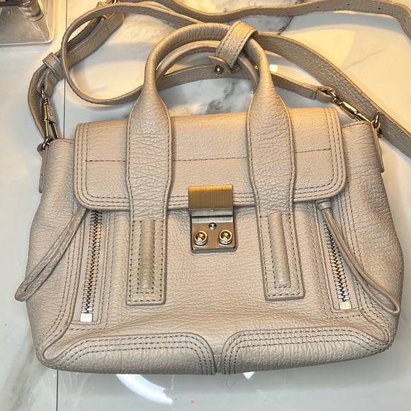 3.1 PHILLIP LIM Textured Calfskin Medium Pashli Satchel - Picture 14 of 14